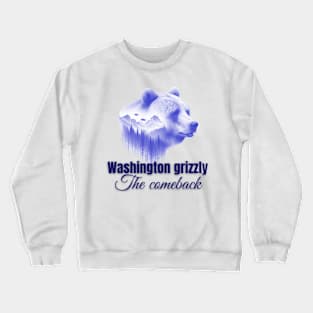 Minimalist Grizzly - Renaissance in Washington Crewneck Sweatshirt